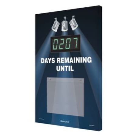 Accuform COUNTDOWN DIGIDAY 3 ELECTRONIC SCP107 SCP107